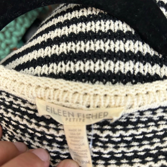! Eileen Fisher
Cozy Striped Box Top, Petite size M - Picture 6 of 6